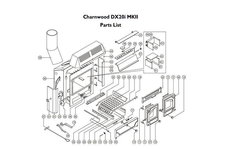 Charnwood Stove Spares