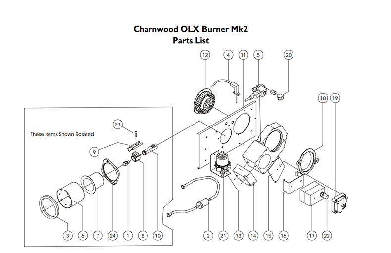 OLX Burner Spare Parts