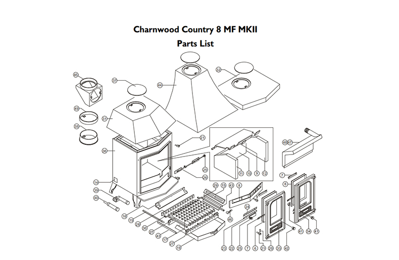 Charnwood Spare Stove Parts