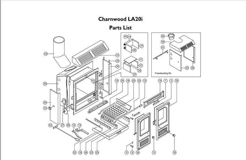 Spare Charnwood LA Parts