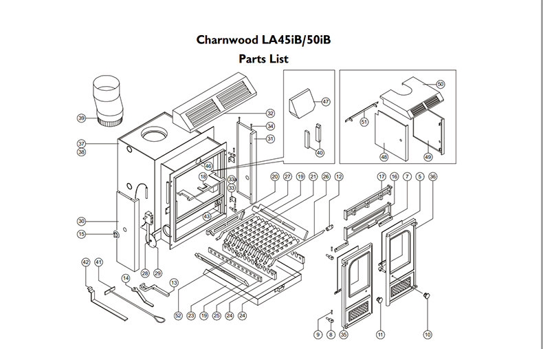 LA Charnwood Spares