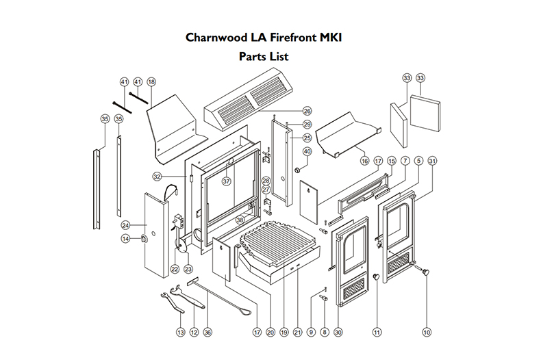 Charnwood LA Firefront Parts